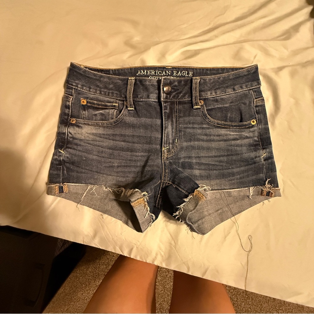 American Eagle Outfitters Dark Blue Jean Shorts